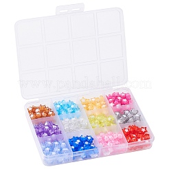 300pcs 12 Farben transparente Acrylperlen&nbsp;TACR-CJ0001-63