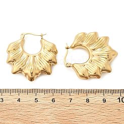 Orecchini a cerchio in acciaio inossidabile 304&nbsp;EJEW-V016-11G-01