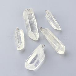 Pendentifs de cristal de quartz naturel&nbsp;G-S240-15