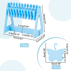 1 Set Ohrringständer aus undurchsichtigem Acryl&nbsp;EDIS-PH0001-54C