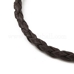 Création de bracelet tressé en imitation cuir à la mode&nbsp;BJEW-S076-017