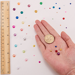 Cabochons en plastique ABS d'imitation nacre&nbsp;SACR-GF0001-01
