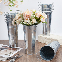 Vase à fleurs en fer galvanisé&nbsp;DIY-WH0899-461B