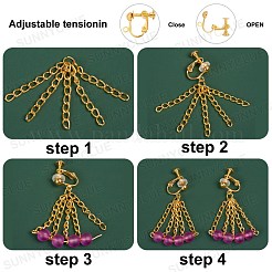 12 Stück Ohrclips in 2 Stilen&nbsp;DIY-SC0019-19