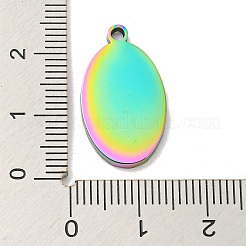 Placcatura ionica (ip) ciondoli in acciaio inossidabile 304&nbsp;STAS-D025-05M-01