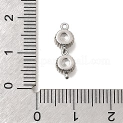 Verbindungsanhänger aus Messing mit kubischem Zirkonia-Pavé&nbsp;KK-N289-26P-05