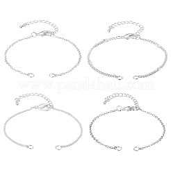 8 Stück 4 Stil Messingkettenarmbänder herstellen&nbsp;AJEW-TAC00068