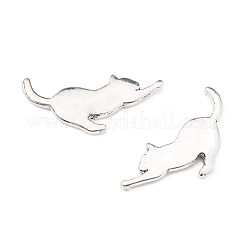Kätzchen Cabochons aus Aluminium&nbsp;PALLOY-WH0072-73E-S