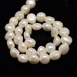 Fili di perle di perle d'acqua dolce coltivate naturali&nbsp;LS-PEAR-L001-A-01
