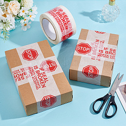 Opp Stop-Warn-Verpackungsbandrollen&nbsp;AJEW-WH0060-26