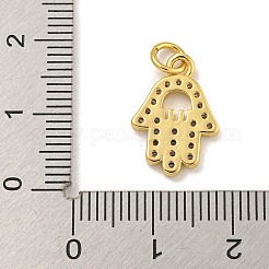 Cremagliera placcatura micro ottone spianare pendenti zirconi&nbsp;KK-C074-60G-01