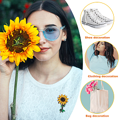 Sonnenblumen-Strassapplikationen&nbsp;AJEW-WH0367-60