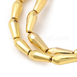 Chapelets de perles en verre électroplaqué&nbsp;EGLA-F166-09G