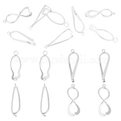 8 Stück 4 Stile Messing-Eispickel-Klemmbügel&nbsp;KK-TA0002-48