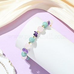Armbänder aus natürlichen Edelsteinen und nichtmagnetischem synthetischem Hämatit für Damen&nbsp;BJEW-JB13901