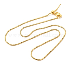 Cadena de caja de latón chapado en rack de 1.5 mm&nbsp;MAK-L044-35G