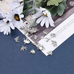 Tibetischer stil Aluminium Anhänger & Charms&nbsp;TIBEP-MSMC021-04AS