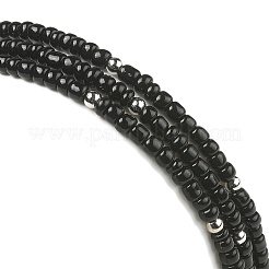 Set di braccialetti elasticizzati con perline di semi di turchese sintetico e semi di vetro da 3 stile 3&nbsp;BJEW-TA00375-02