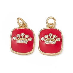 Pendentifs en laiton zircone cubique&nbsp;KK-E068-VB149-2