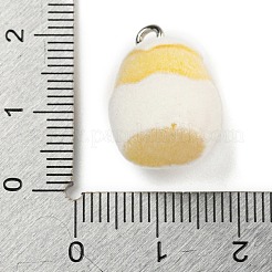 Pendentifs mignons en résine floquée&nbsp;RESI-L043-02P-04