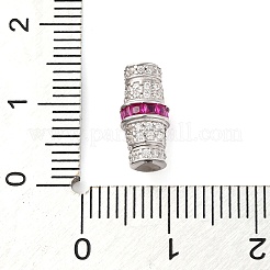 925 Sterling Silber Micro Pave Zirkonia Schraubverschluss&nbsp;STER-U005-03P-03