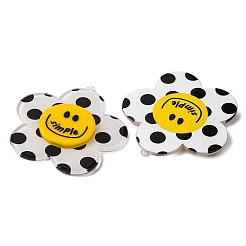 Große Anhänger aus undurchsichtig bedrucktem Acryl&nbsp;OACR-B053-01B