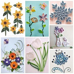 6 Farben quilling Papierstreifen&nbsp;DIY-J001-3mm-A02