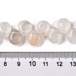 Natürlichen weißen Achat Perlen Stränge&nbsp;G-T138-122