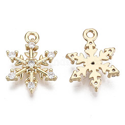 Messing Micro Pave Zirkonia Charms für Weihnachten&nbsp;KK-R111-033