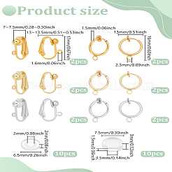 Finding-Kits zum Selbermachen von Ohrringen&nbsp;DIY-LP0003-19