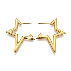 Boucles d'oreilles à tige en acier inoxydable 304 avec placage ionique (IP) pour femmes&nbsp;STAS-D084-25G