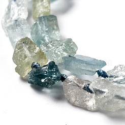 Grobe rohe natürliche Aquamarin Perlen Stränge&nbsp;G-G010-17