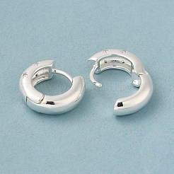 Orecchini a cerchio con stella in zirconi chiari&nbsp;EJEW-C022-01S
