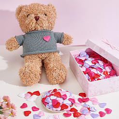 500 pz 5 colori spugna di poliestere petali di cuore coriandoli&nbsp;AJEW-GA0010-30