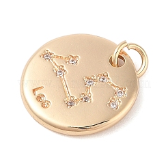In ottone con pendenti in zirconi chiari&nbsp;LS-KK-N256-24E-G