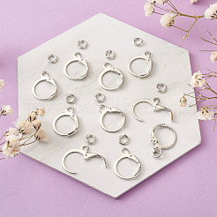 Messing-Huggie-Hoop-Ohrringzubehör & offene Sprungringe&nbsp;KK-TA0007-84A-P