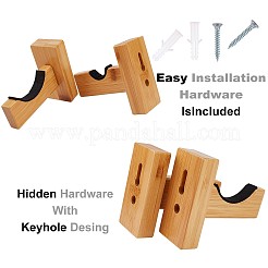 Kit rastrelliera per mazze da baseball in legno da softball con rivestimento in feltro&nbsp;ODIS-GA0001-03