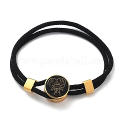 Pulseras de múltiples hilos con cordones de nailon de constelación&nbsp;BJEW-U016-01A-05