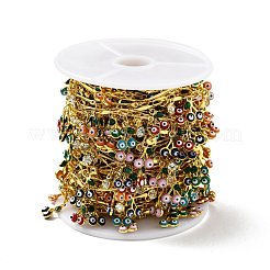 Catena a maglia in ottone fatta a mano&nbsp;CHC-D032-14G