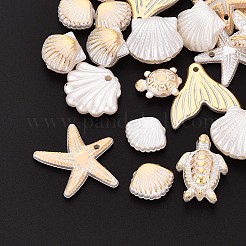 Perline di plastica ABS imitazione perla oceanica&nbsp;OACR-T029-79A