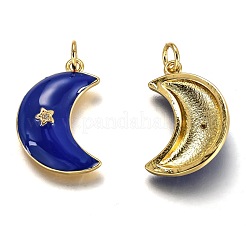 Pendenti in zirconi cubici trasparenti in micro pavè di ottone&nbsp;ZIRC-B0003-26G