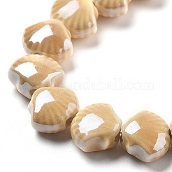 Perline di porcellana smaltata&nbsp;PORC-Q002-01G