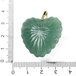 Pendenti intagliati in avventurina verde naturale&nbsp;G-C276-01G-18