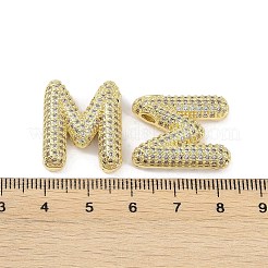 Pendenti in zirconi cubici trasparenti in micro pavè di ottone&nbsp;KK-Z041-01G-M