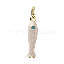 Ciondoli smaltato in ottone&nbsp;KK-CBA6980-11G