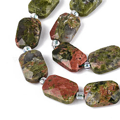 Natur Unakit Perlen Stränge&nbsp;G-T139-86