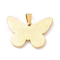 Pendentif en acier inoxydable 304 avec placage sous vide PVD&nbsp;STAS-C045-06G