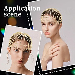 Bandeaux en strass en alliage&nbsp;AJEW-WH20020-247G