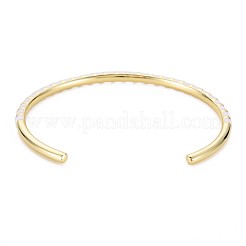 Bracelet manchette torsadé en laiton émaillé&nbsp;BJEW-T020-02J-NF