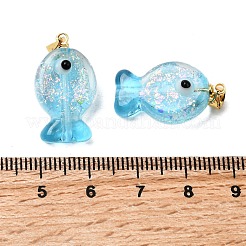 Pendentifs en verre soufflé dichroïque faits à la main&nbsp;DICH-G001-01G-07